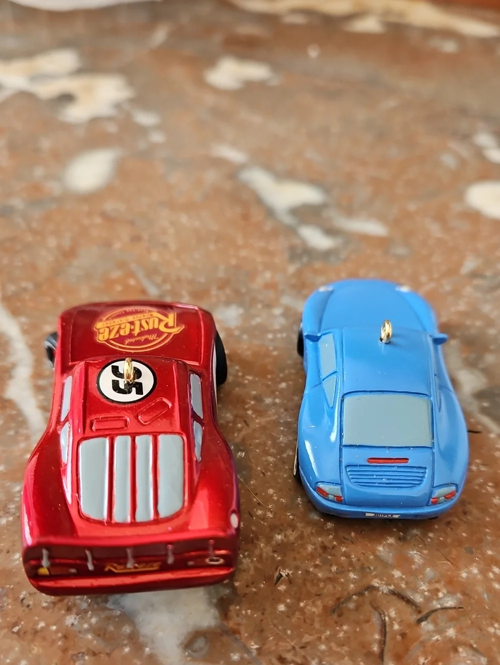 NWT 2007 Vintage Disney Cars Movie Lightning McQueen & Sally Ornaments